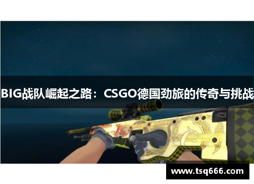 BIG战队崛起之路：CSGO德国劲旅的传奇与挑战